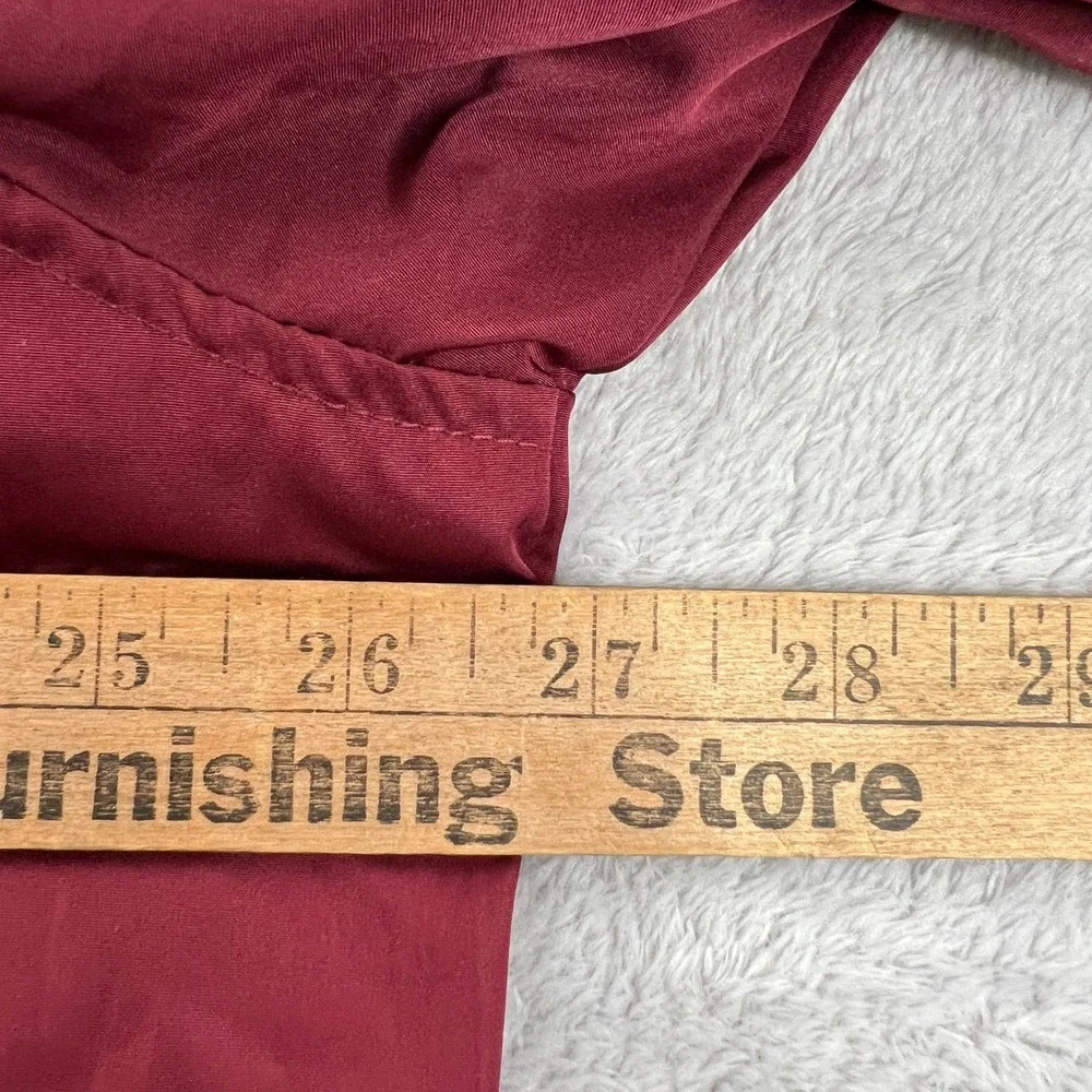 No Boundaries Lightweight Bomber Jacket XL Burgundy Men Streetwear Full Zip